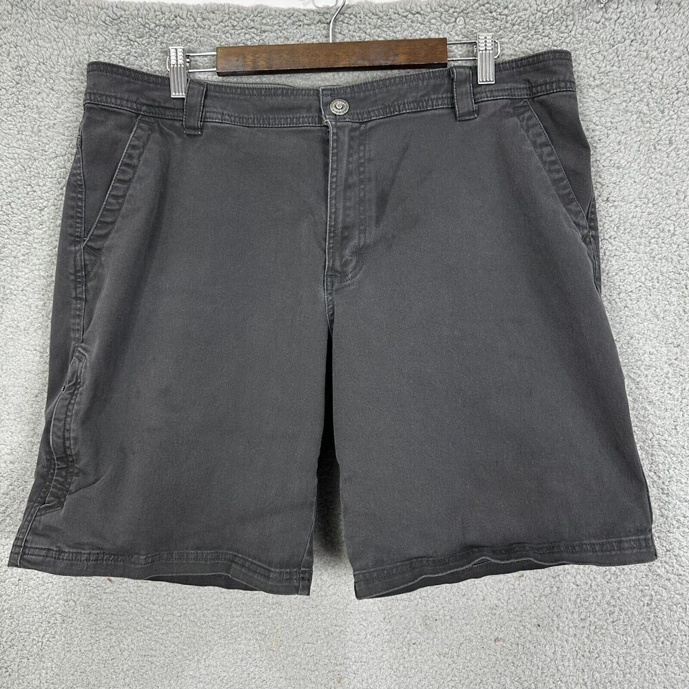 Columbia Shorts Mens 38 Gray Cargo Heavy Cotton Hiking Camping Outdoor Gorpcore